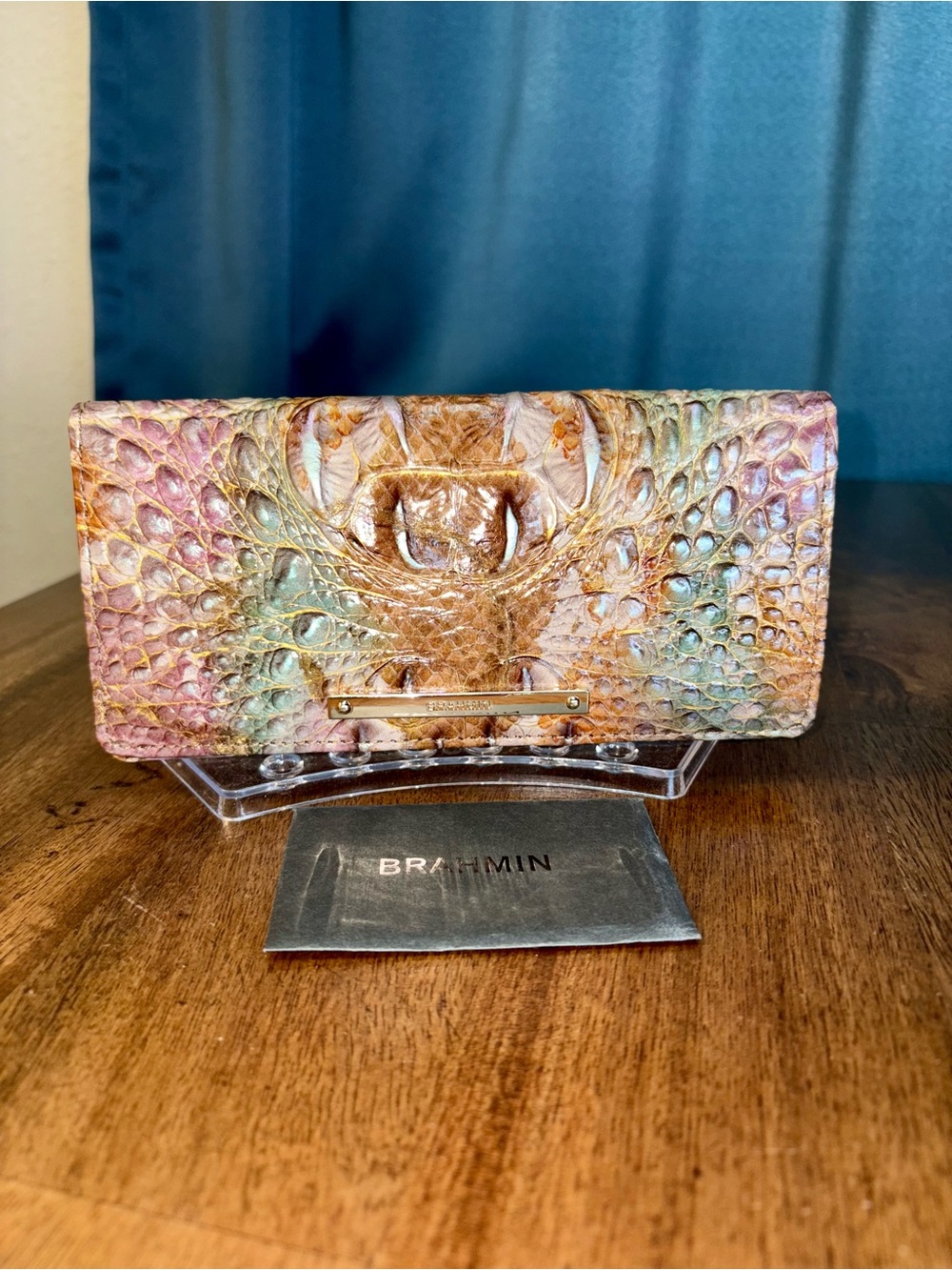 Brahmin GUC Ady - Truffle Python - Metallic Accents - 2 Eyes - HTF, RARE